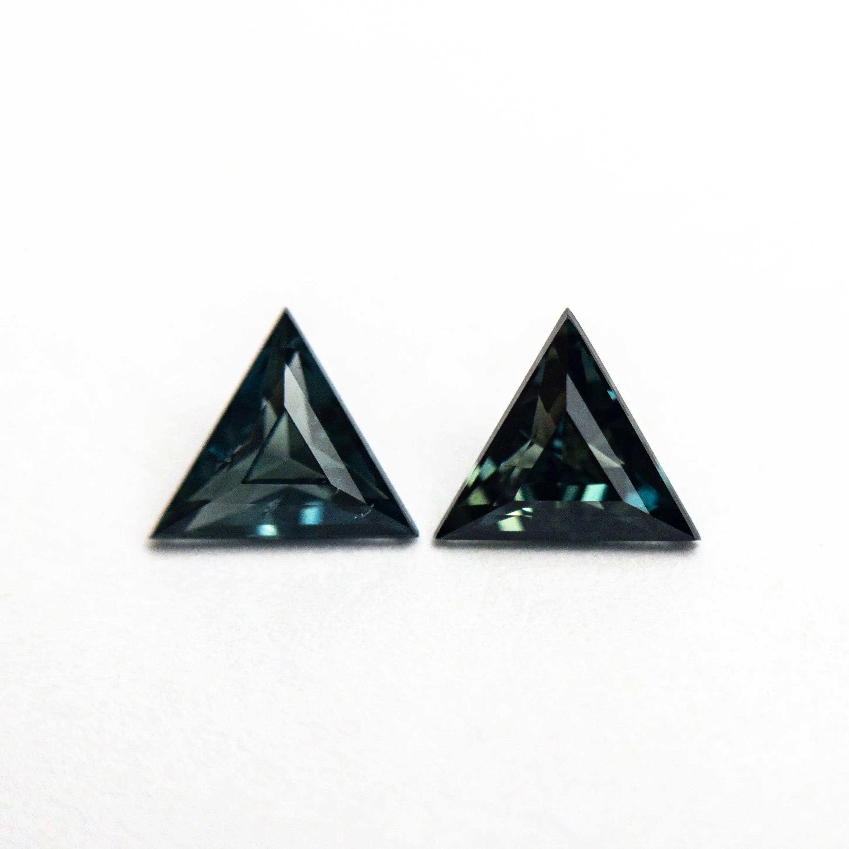 0.79cttw 2pc 5.04x5.69x2.50mm 5.02x5.71x2.87mm Triangle Step Cut Sapphire Matching Pair 25110-06