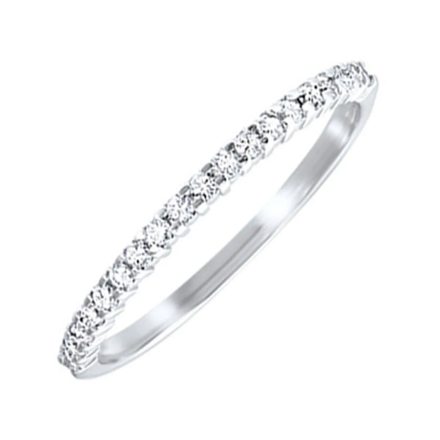 10KT 1/6 CTW Diamond Band- Available in rose, yellow and white gold