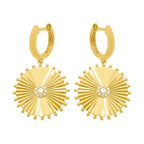 14K GOLD DIAMOND DEB EARRINGS