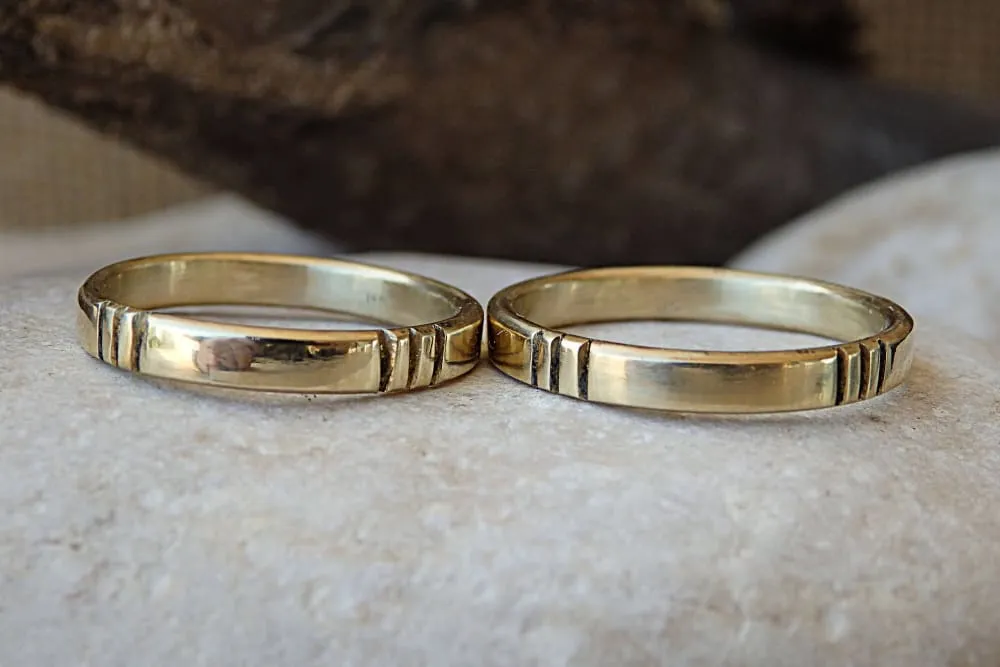 14K GOLD WEDDING SET