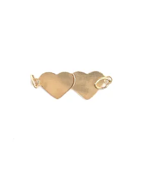 14KGF Double Hearts , Sku#574.020