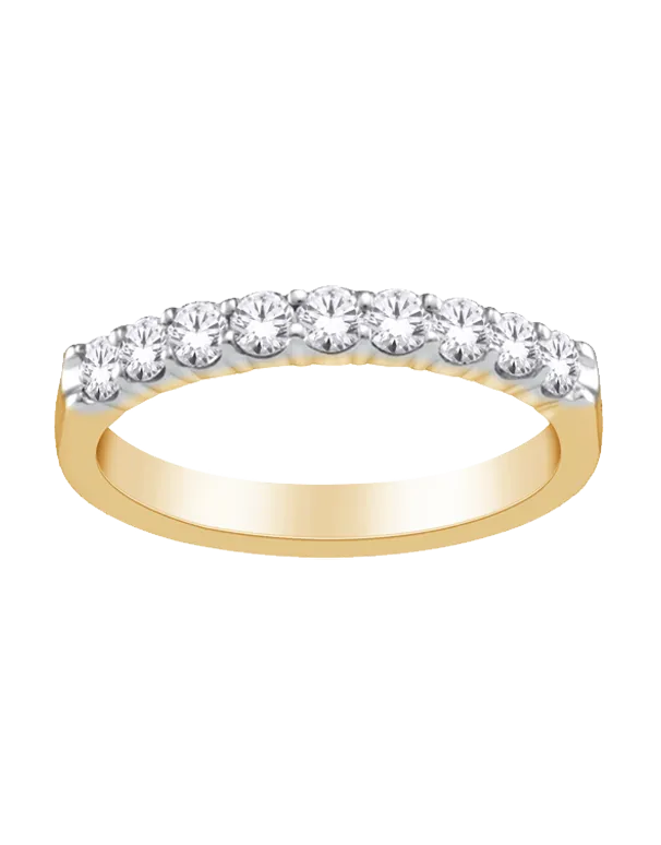 18ct Yellow Gold Diamond Set Wedding Band - 769854