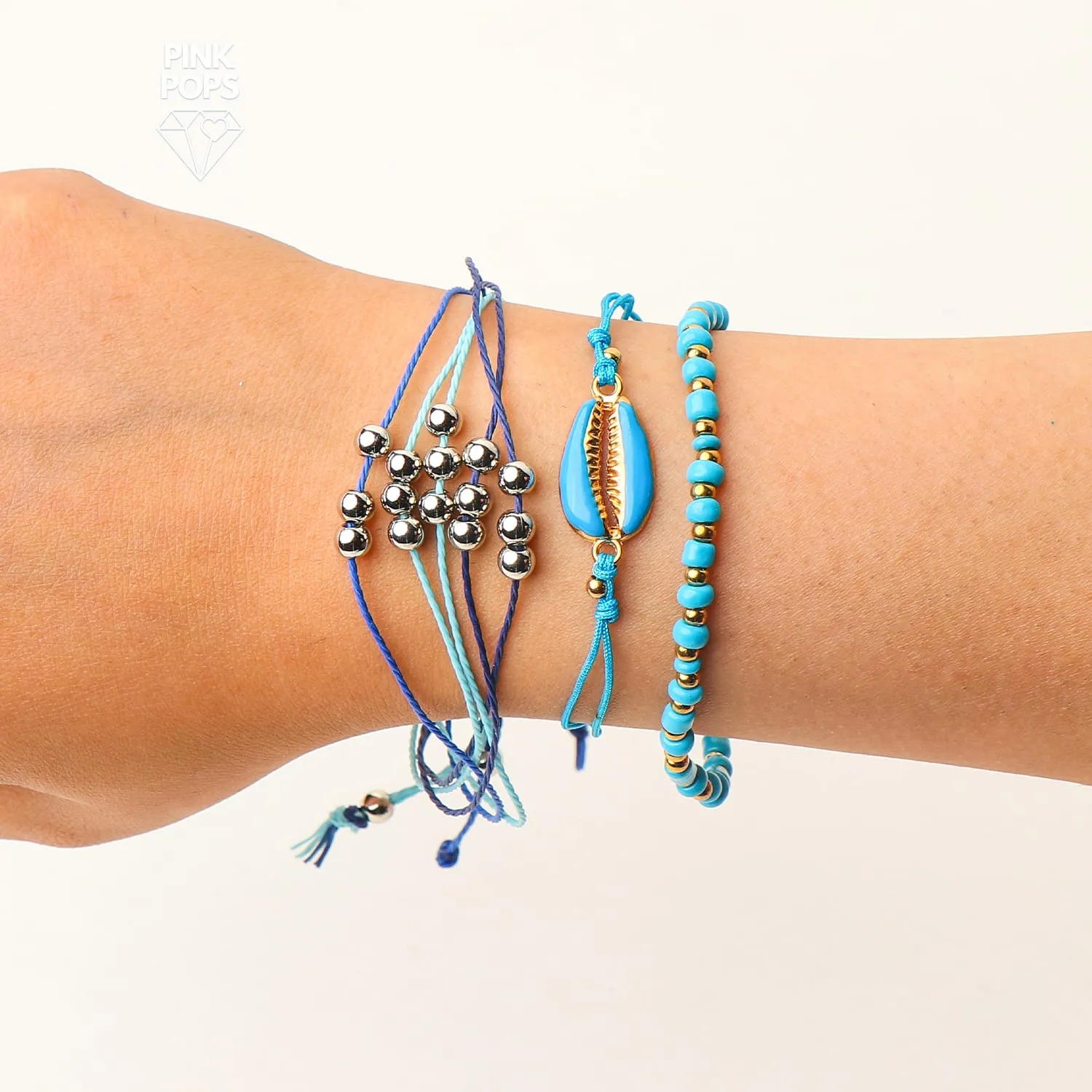 3 in 1 Blue Stones Bracelet