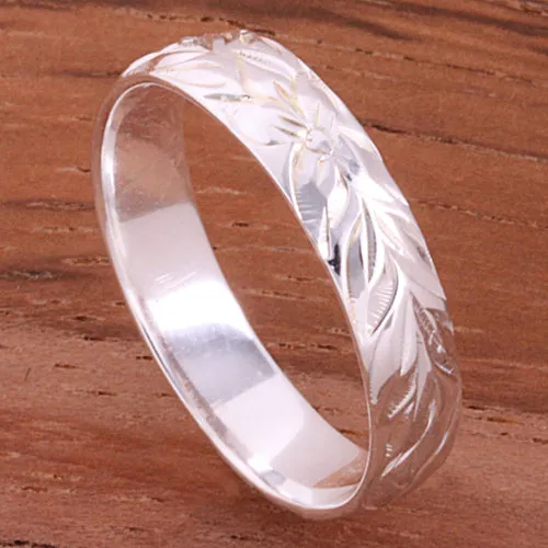 4mm Hawaiian Maile Smooth Edge Toe Ring