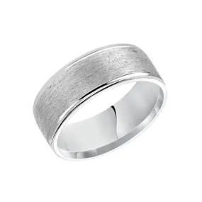 8MM Wire Finish Wedding Band