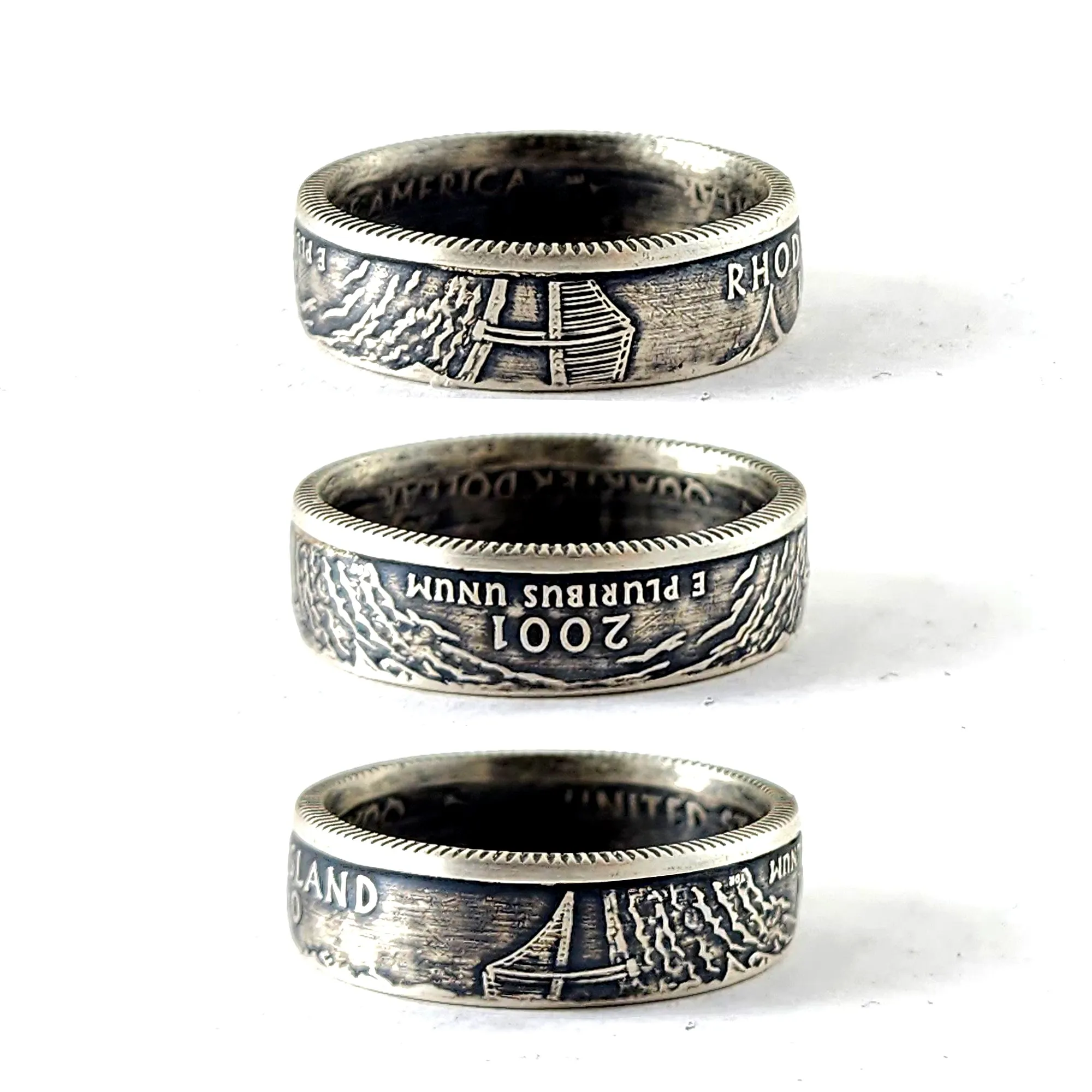 90% Silver Rhode Island Quarter Ring