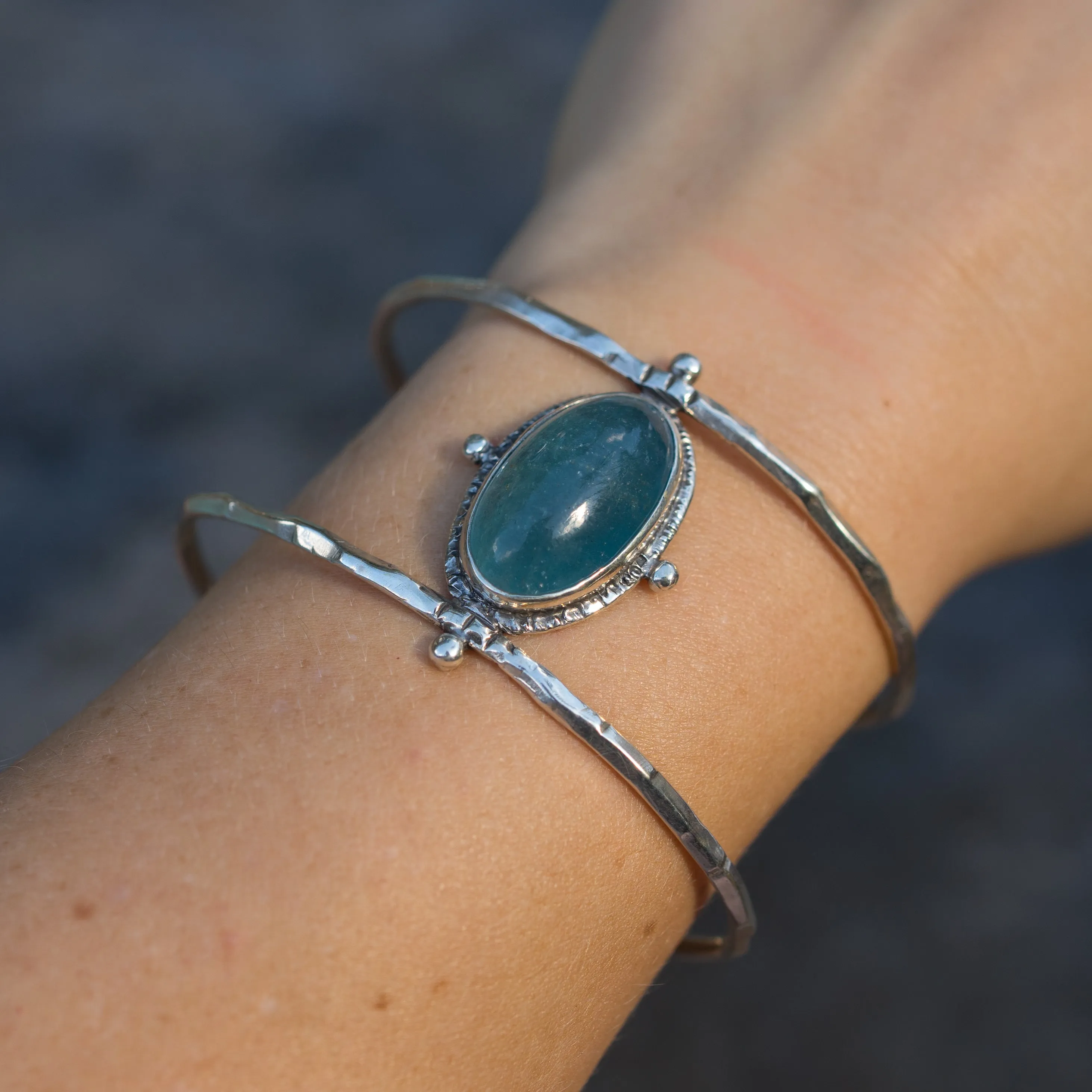 Aquamarine Statement Cuff