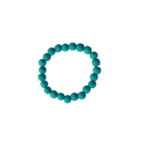 Aquamarine Wood 8mm Bracelet