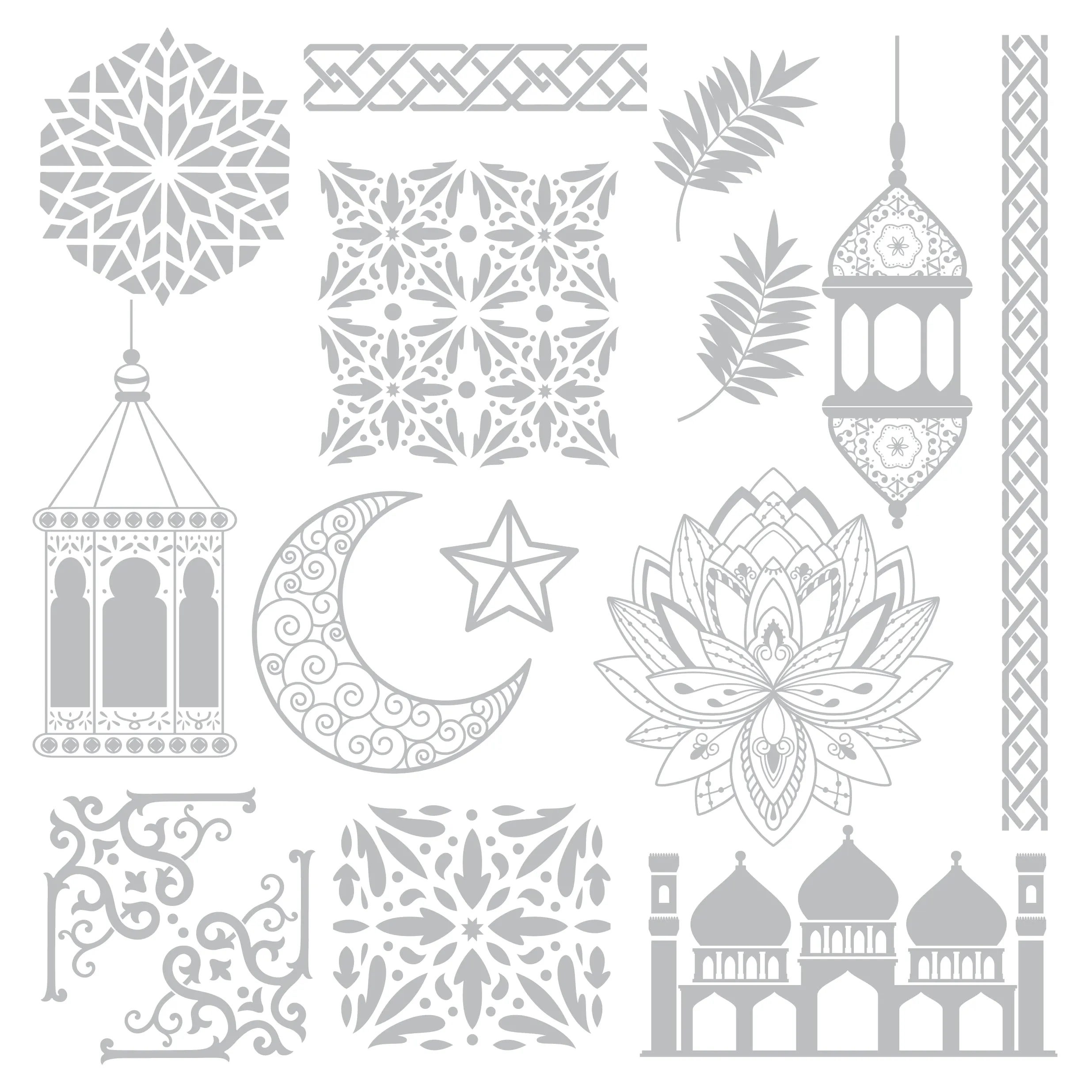 Arabian Nights 8" x 8" Foil Transfers - Arabian Nights