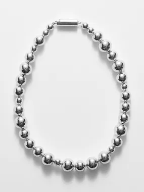 Asymmetrical beaded necklace