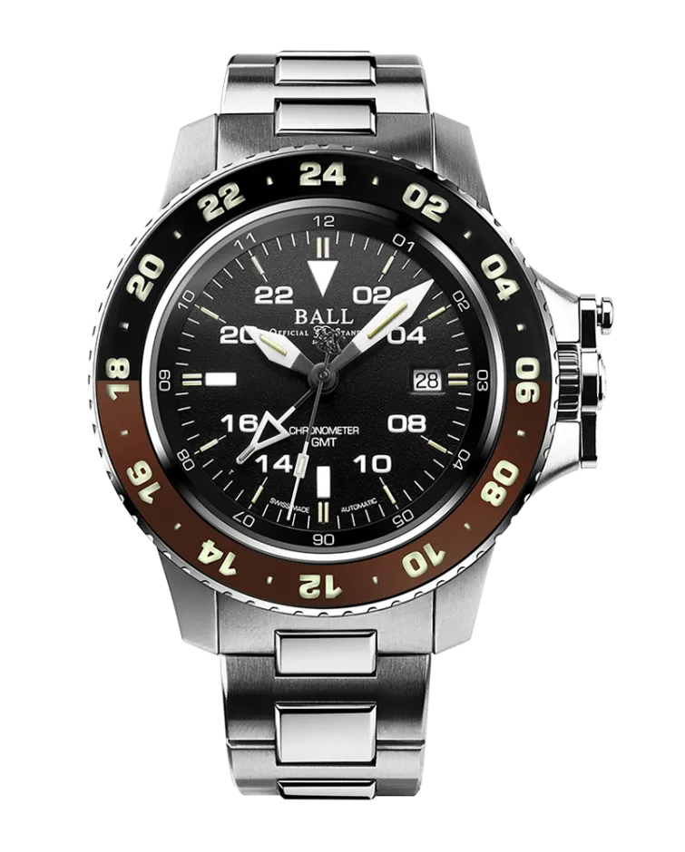 Ball Men's Watch Engineer Hydrocarbon AeroGMT II Black DG2018C-S12C-BK