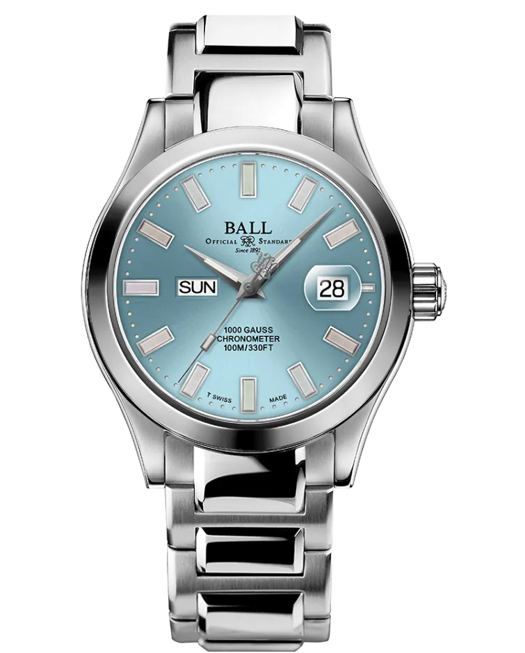 Ball Men's Watch Engineer III Marvelight Chronometer Ice Blue NM9036C-S1C-IBER