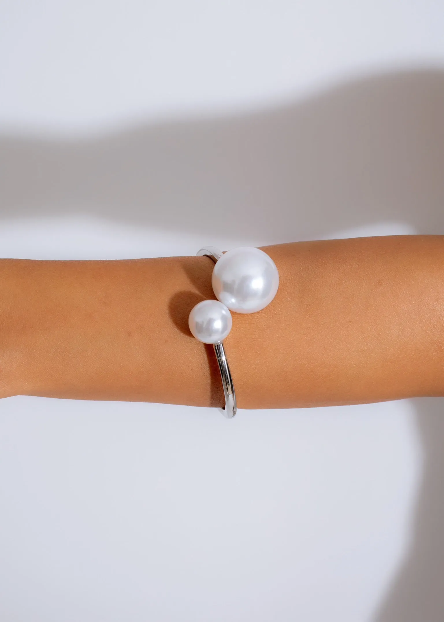 Beauty Pearl Bracelet Silver