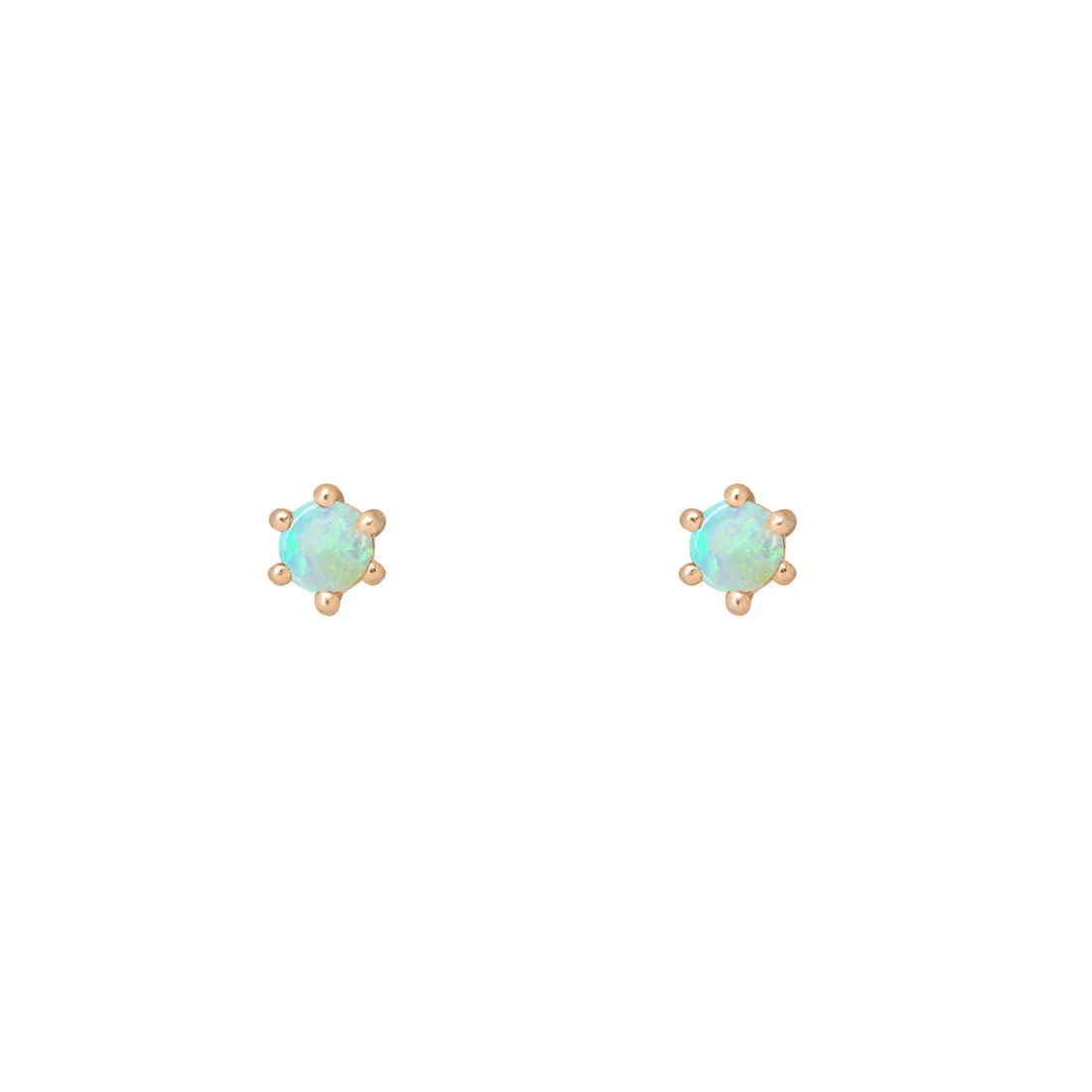 Birthstone Earrings: October Opal