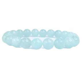 Blue Aquamarine Beaded Bracelet