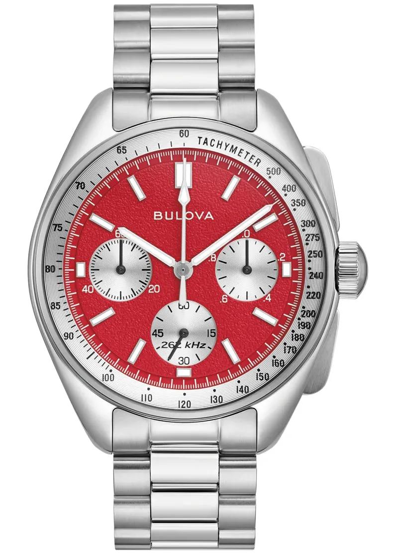 BULOVA GENTS LUNAR PILOT SPECIAL EDITION BLOOD MOON DIAL 96K115