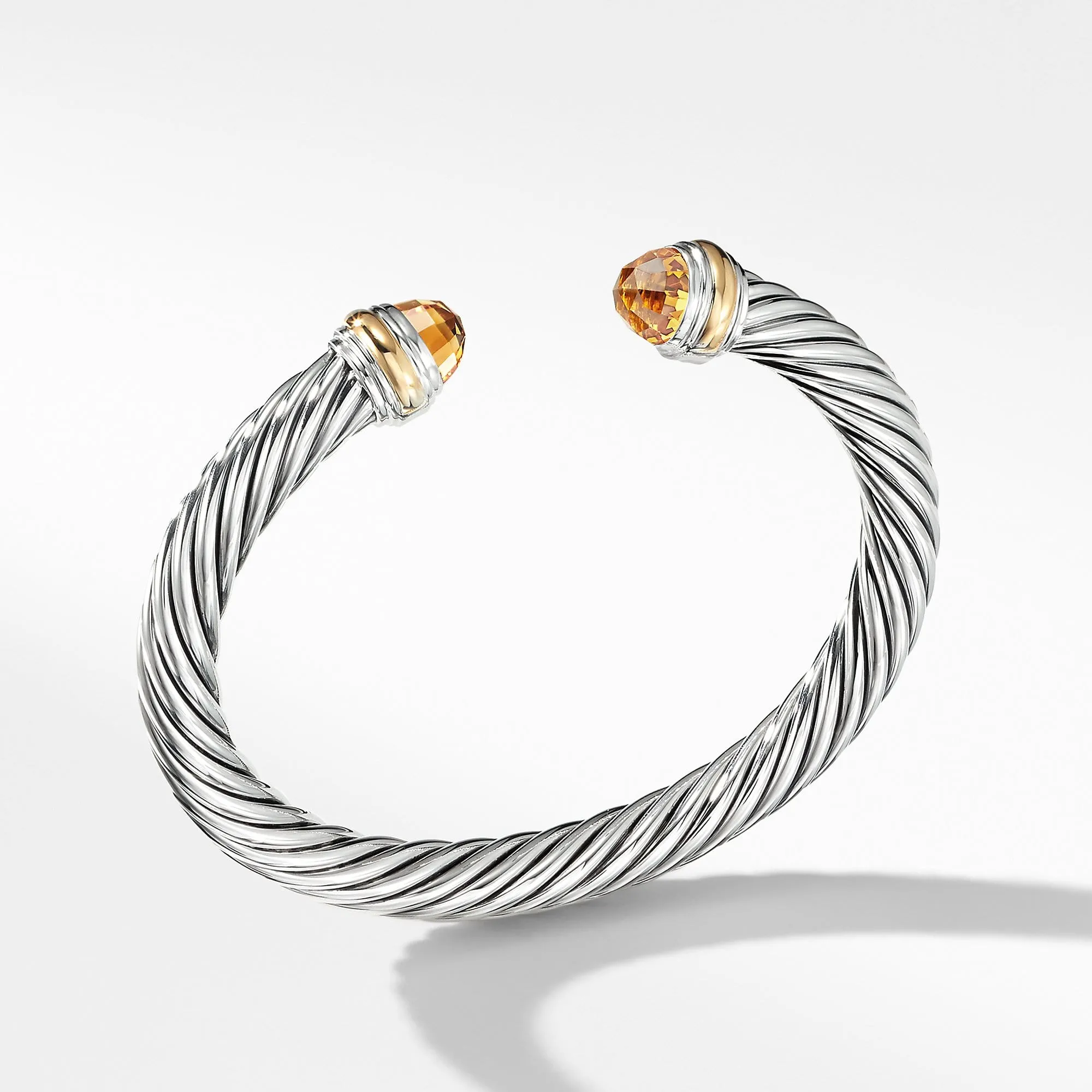 Cable Classics Collection Bracelet with Citrine and 14K Gold