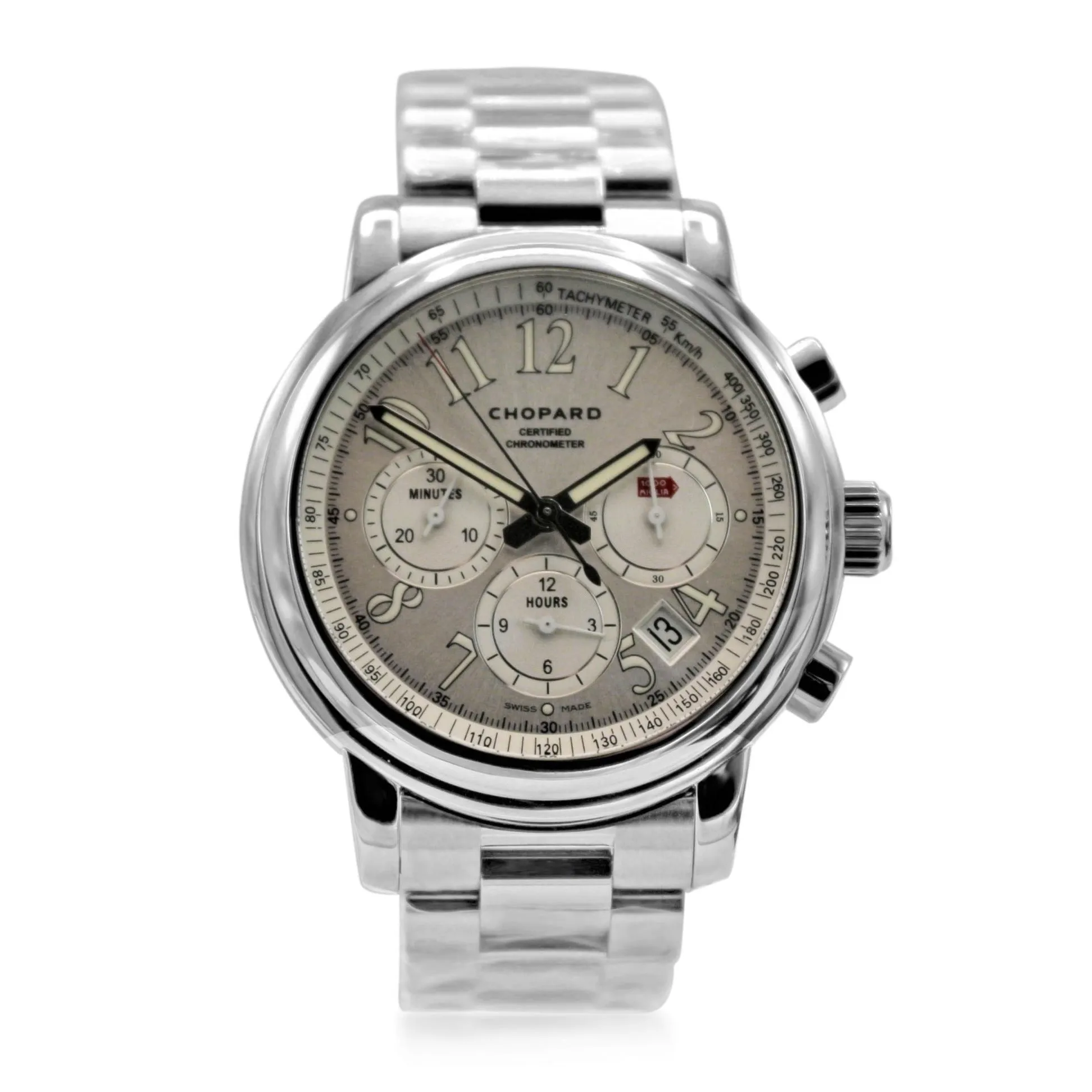 Chopard 42mm Mille Miglia Chronograph Steel Automatic Bracelet Watch