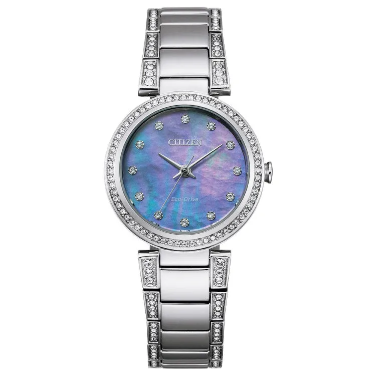 CITIZEN Eco-Drive Dress/Classic Eco Crystal Eco Ladies Stainless Steel