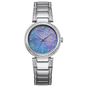 CITIZEN Eco-Drive Dress/Classic Eco Crystal Eco Ladies Stainless Steel