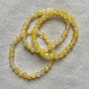 Citrine 6mm Beaded Bracelet - Abundance