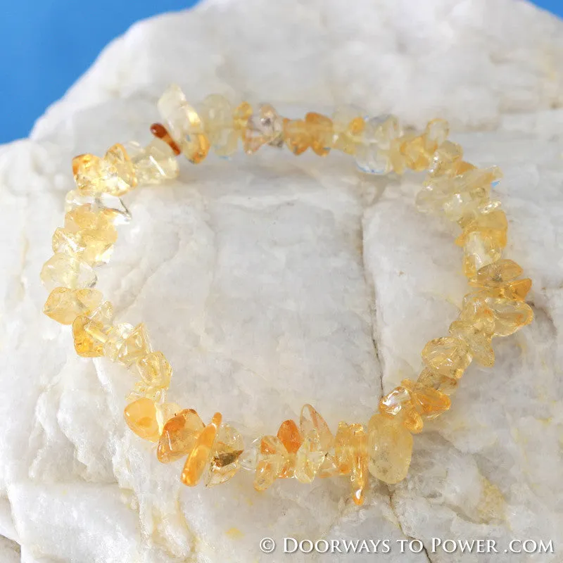 Citrine Quartz Crystal Prosperity Bracelet Blessed & Energized