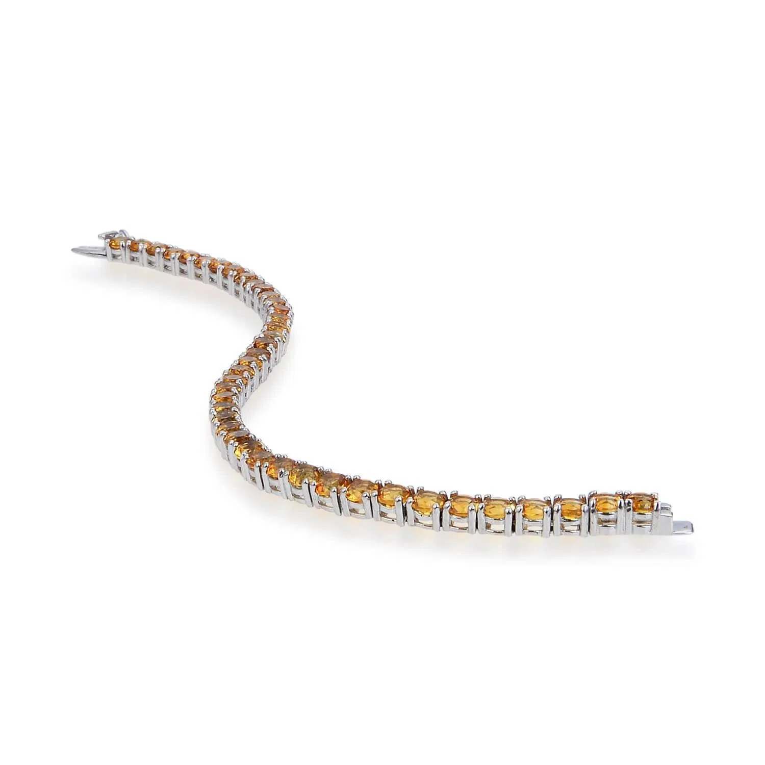 Citrine Round Tennis Bracelet