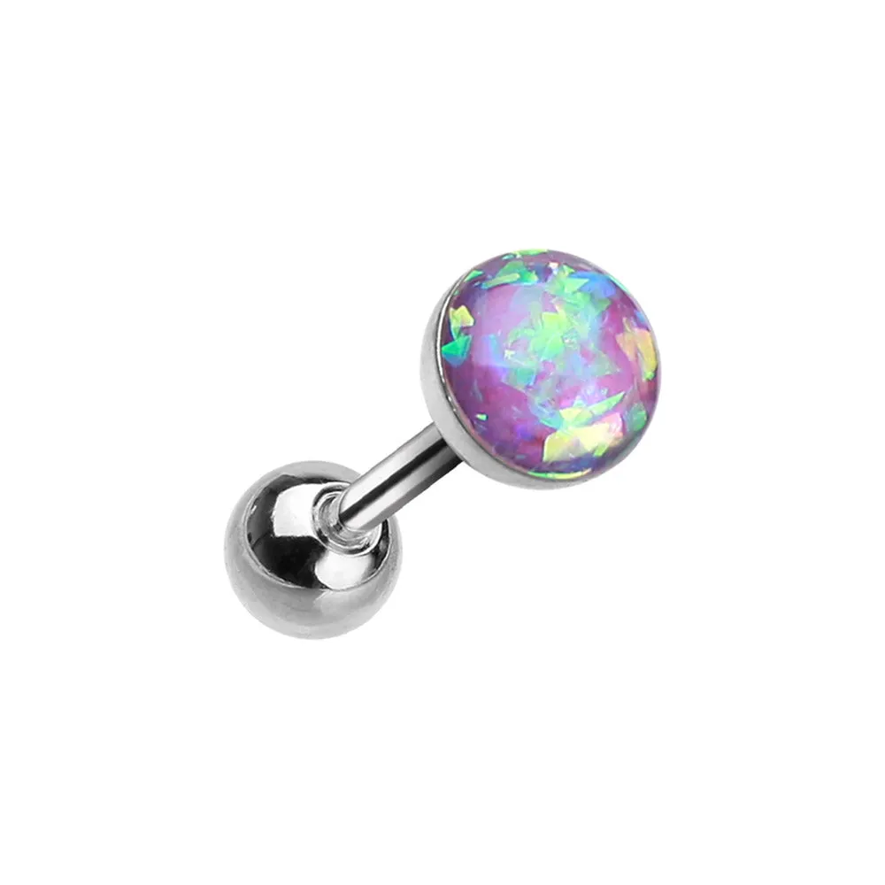 Classic Opal Stud Body Jewellery. Labret, Monroe, Tragus and Cartilage Earrings.