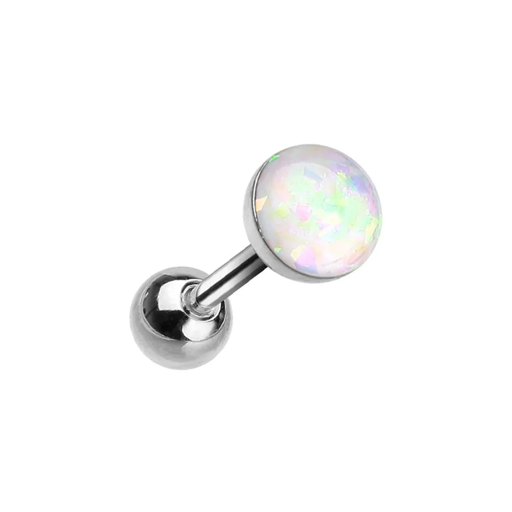 Classic Opal Stud Body Jewellery. Labret, Monroe, Tragus and Cartilage Earrings.