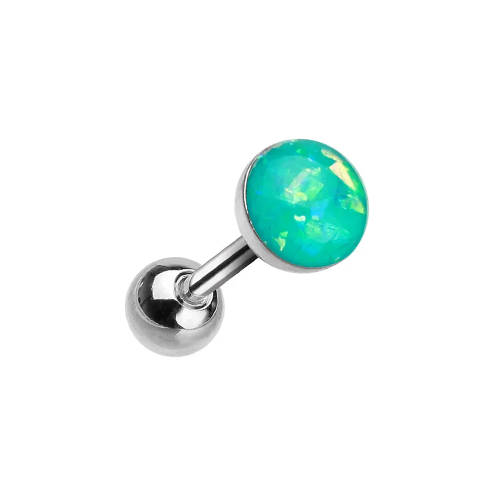 Classic Opal Stud Body Jewellery. Labret, Monroe, Tragus and Cartilage Earrings.