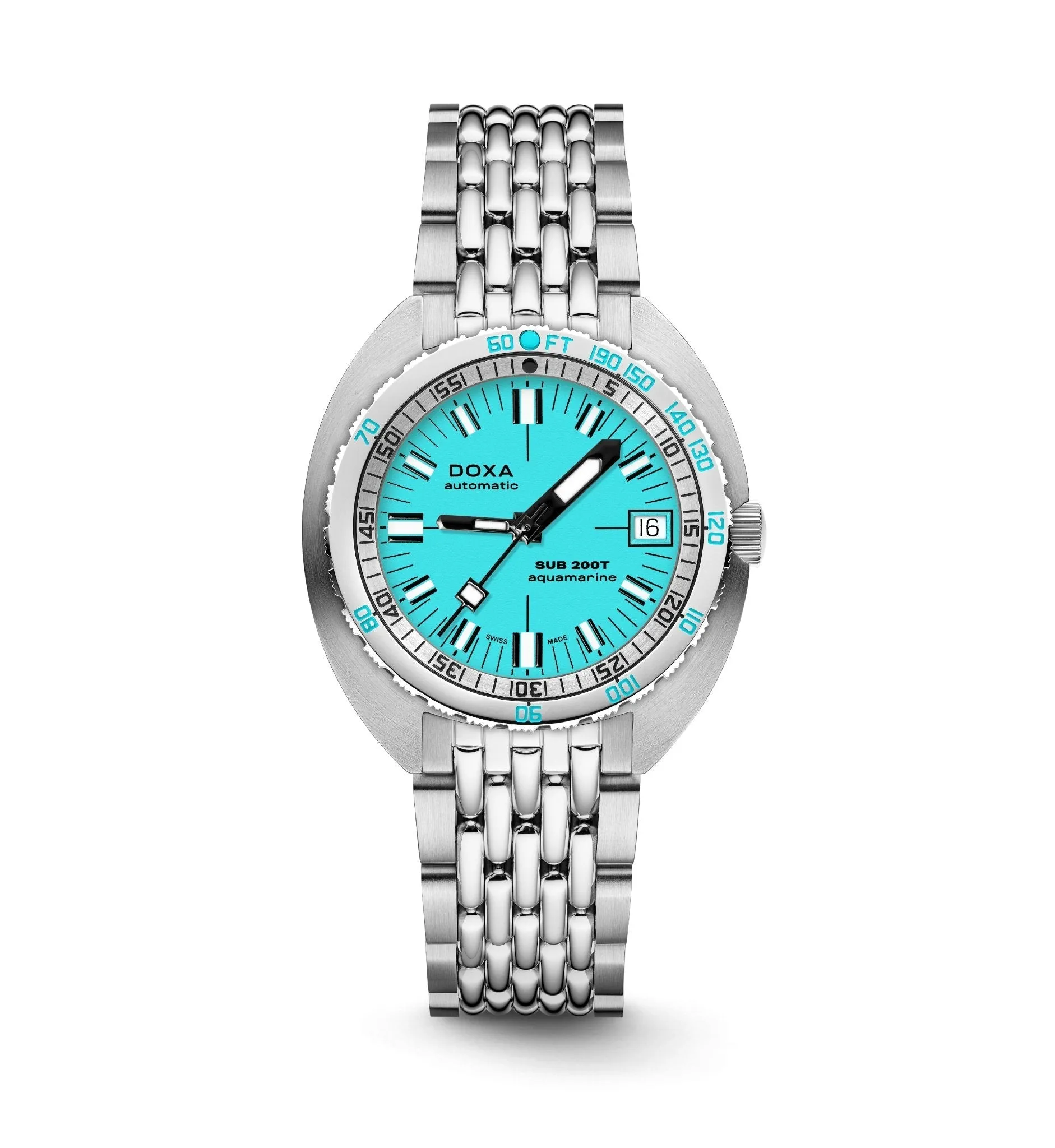 DOXA Sub 200T Aquamarine Iconic Stainless Steel - 804.10.241.10