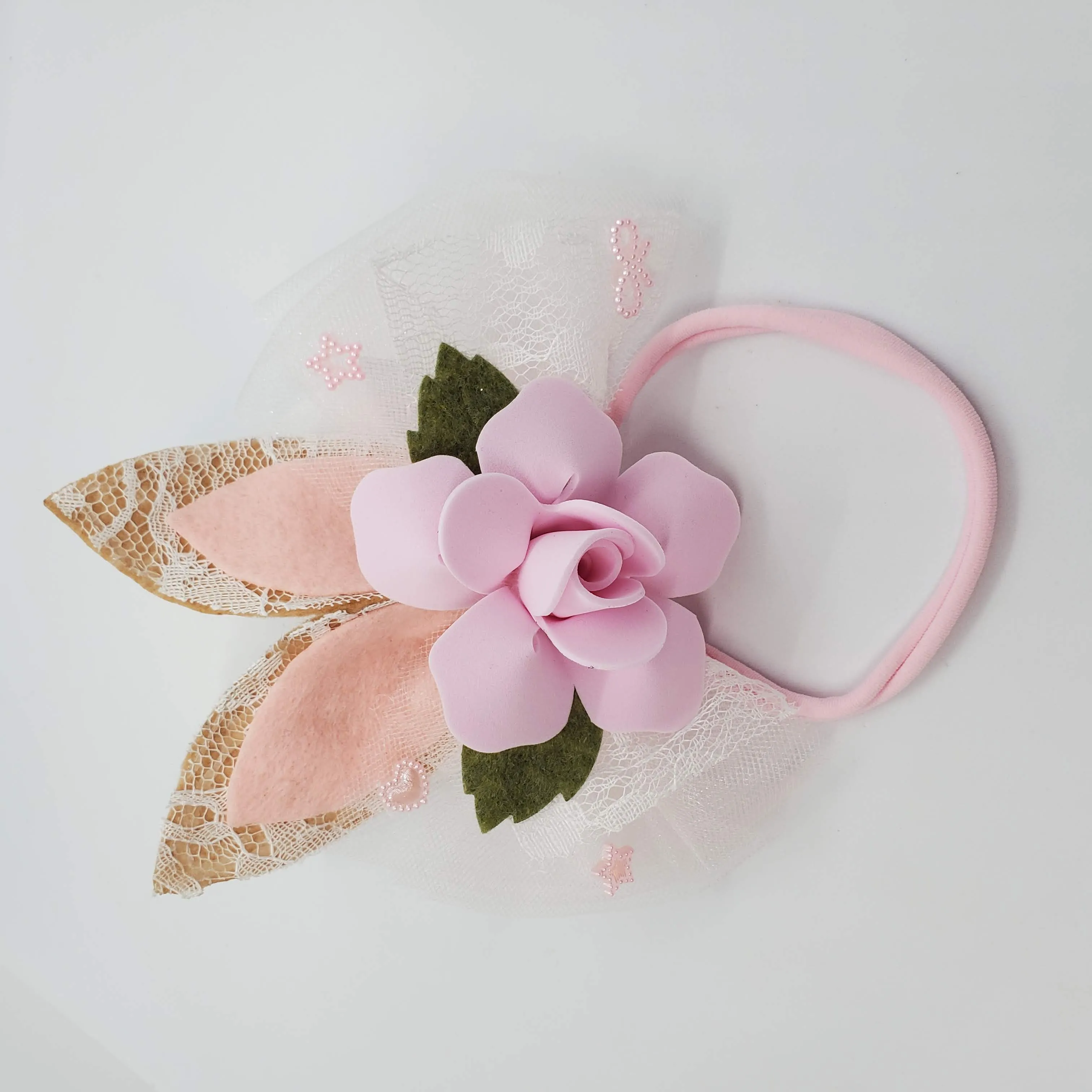 Easter Baby headband, Optional Hair clip