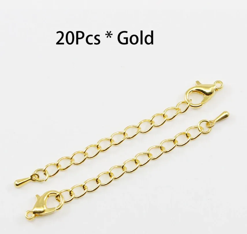 Extra Chain for Bracelet - Extenders for Anklet - Extenders for Necklace - Bracelet Extension for Jewelry Making - Chain Adjustor Lobster