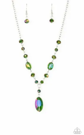 Fashionista Week Green Necklace - Paparazzi Accessories