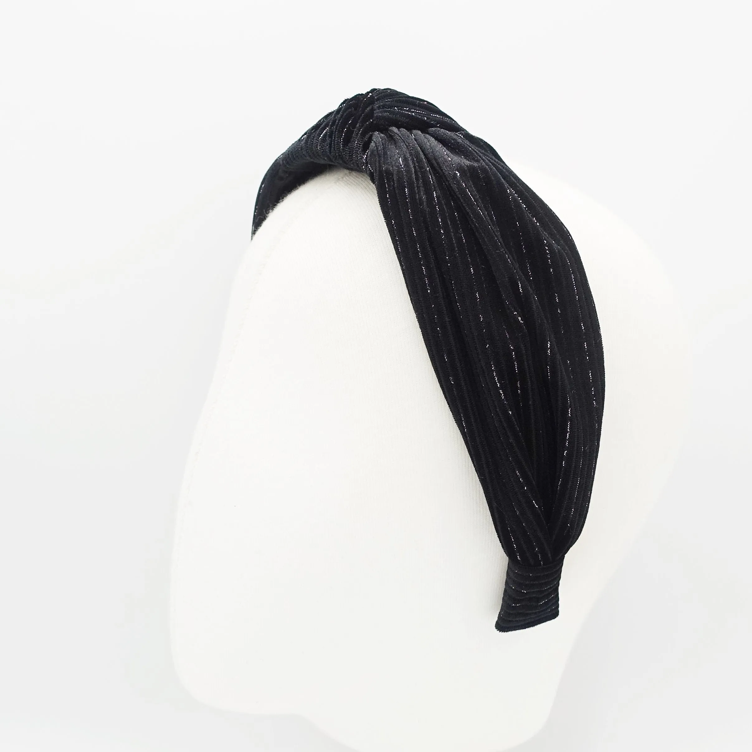 glittering stripe velvet headband women Fall Winter women hairband