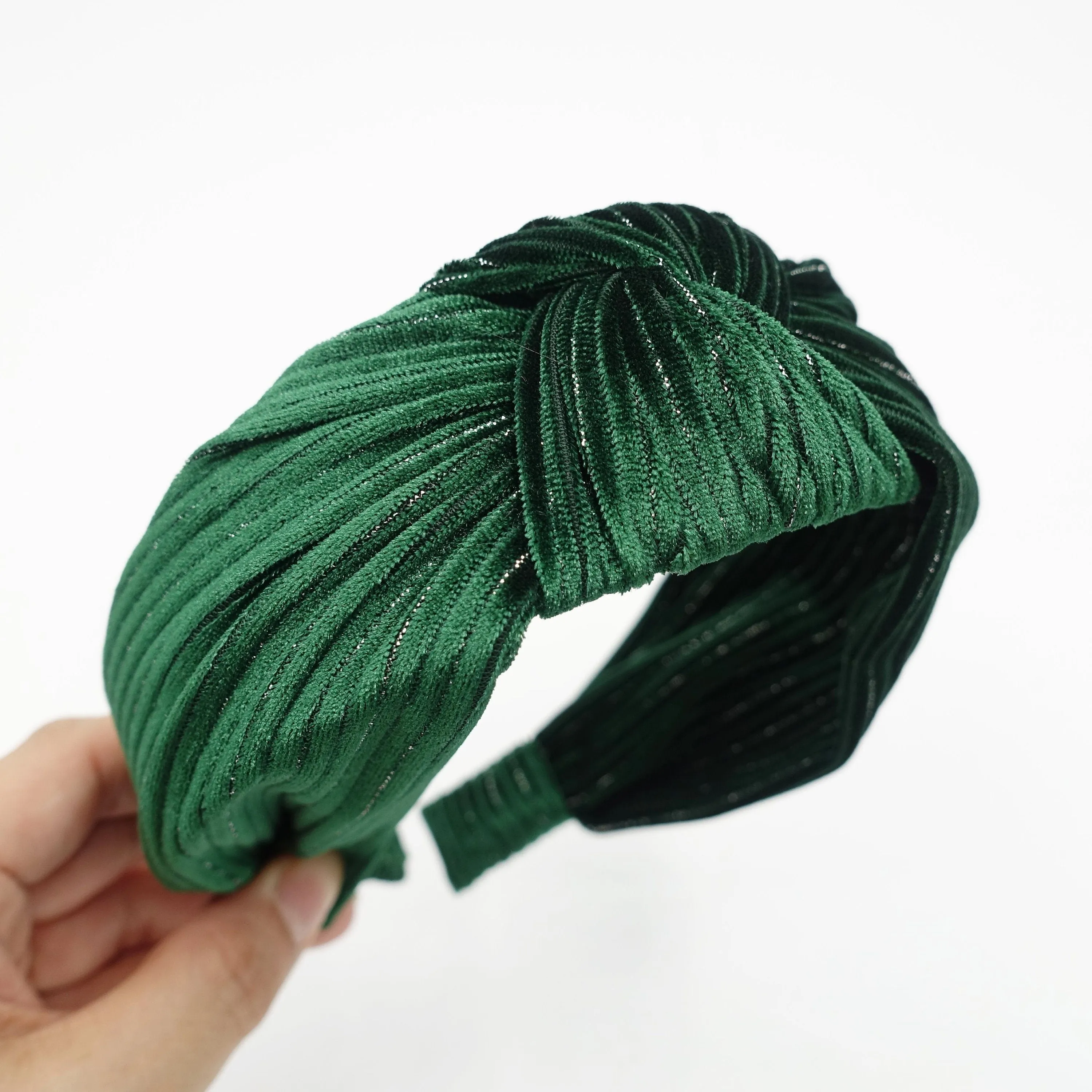 glittering stripe velvet headband women Fall Winter women hairband