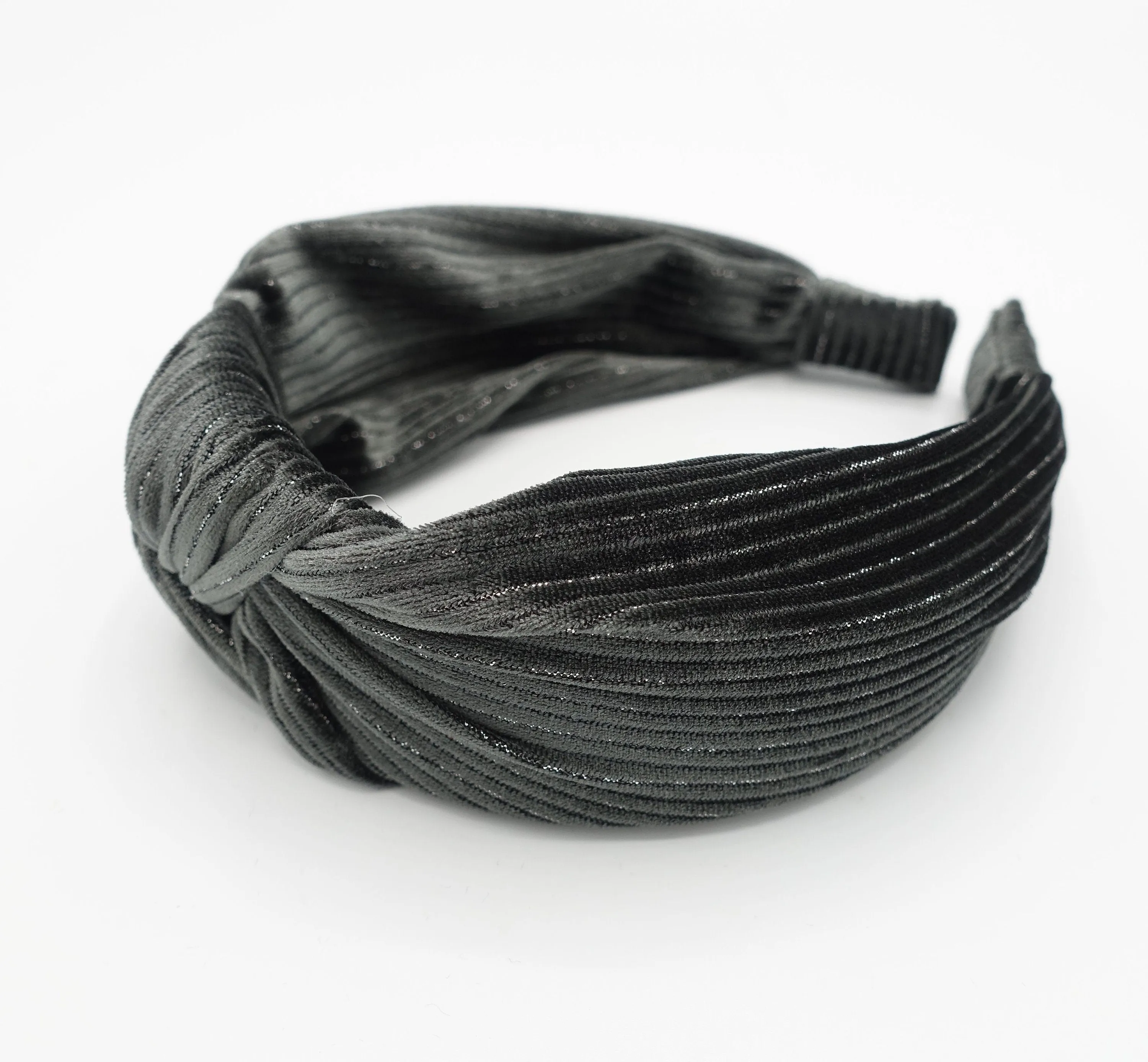 glittering stripe velvet headband women Fall Winter women hairband