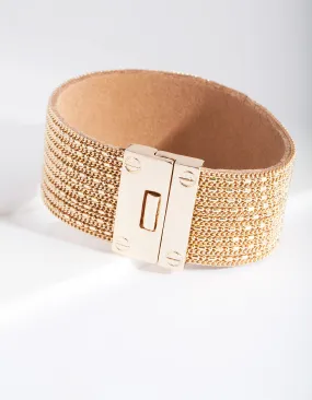 Gold Chain Wrap Bracelet