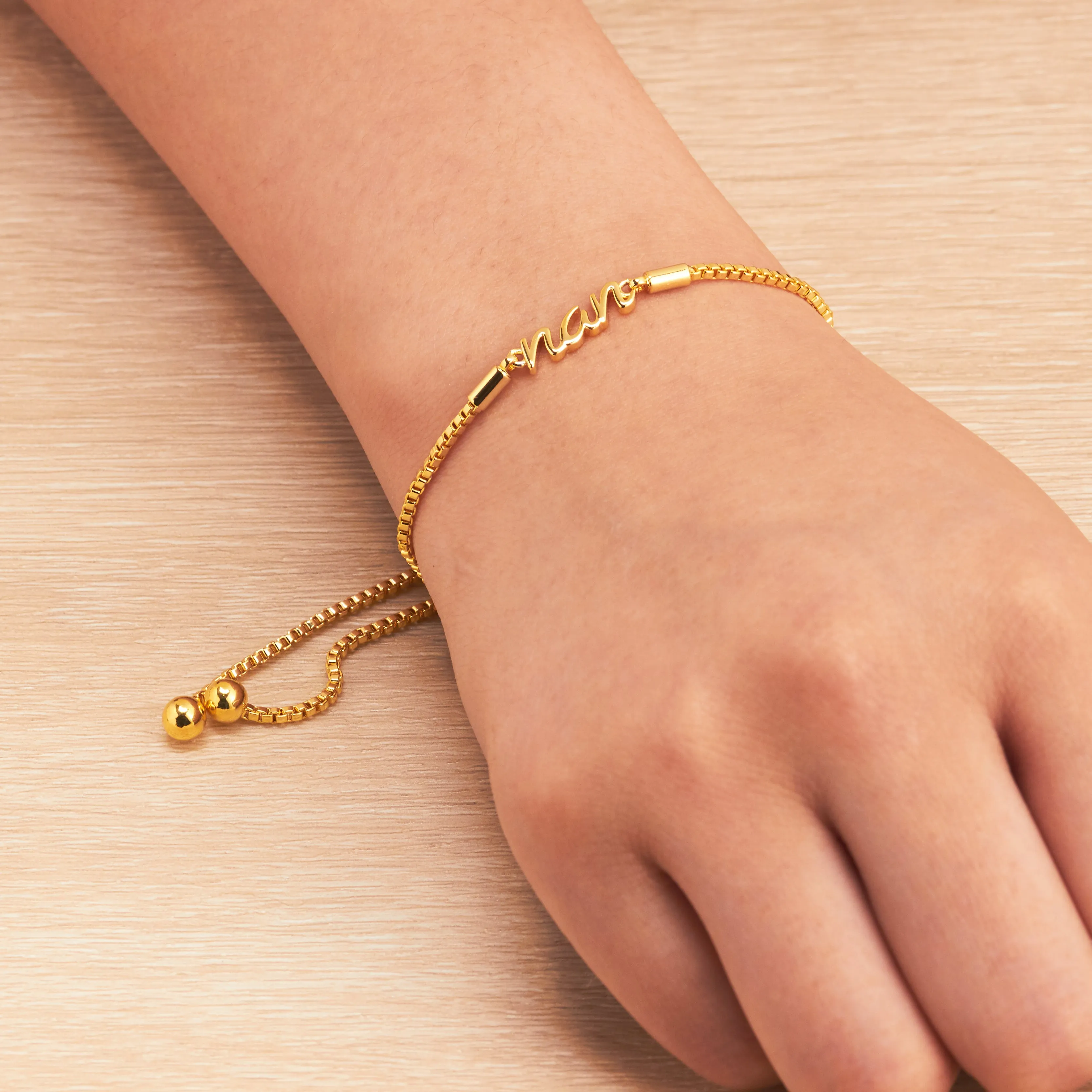 Gold Plated Nan Bracelet Created with Zircondia® Crystals