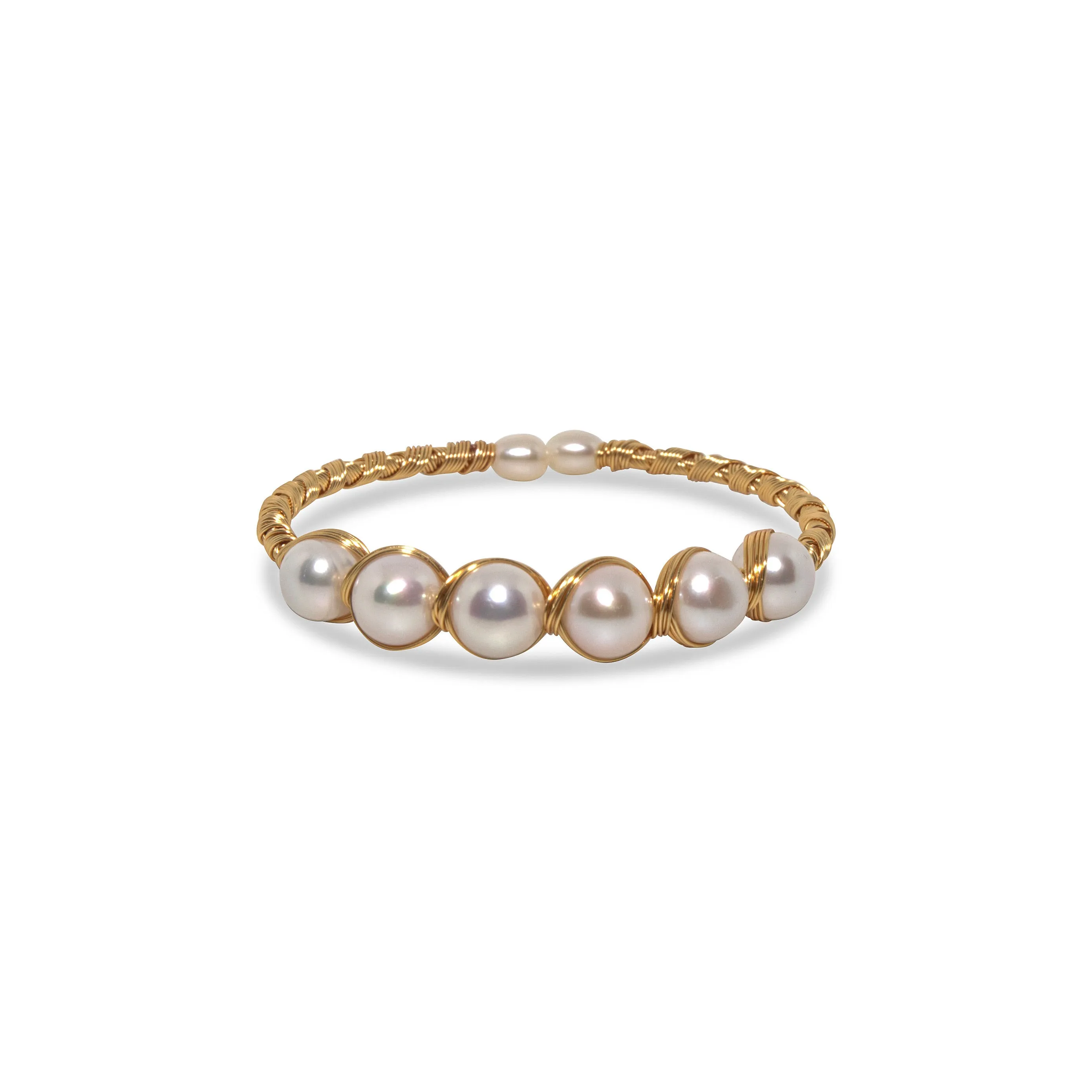 Golden Embrace Pearl Bracelet