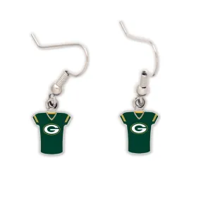 Green Bay Packers Jersey Earrings