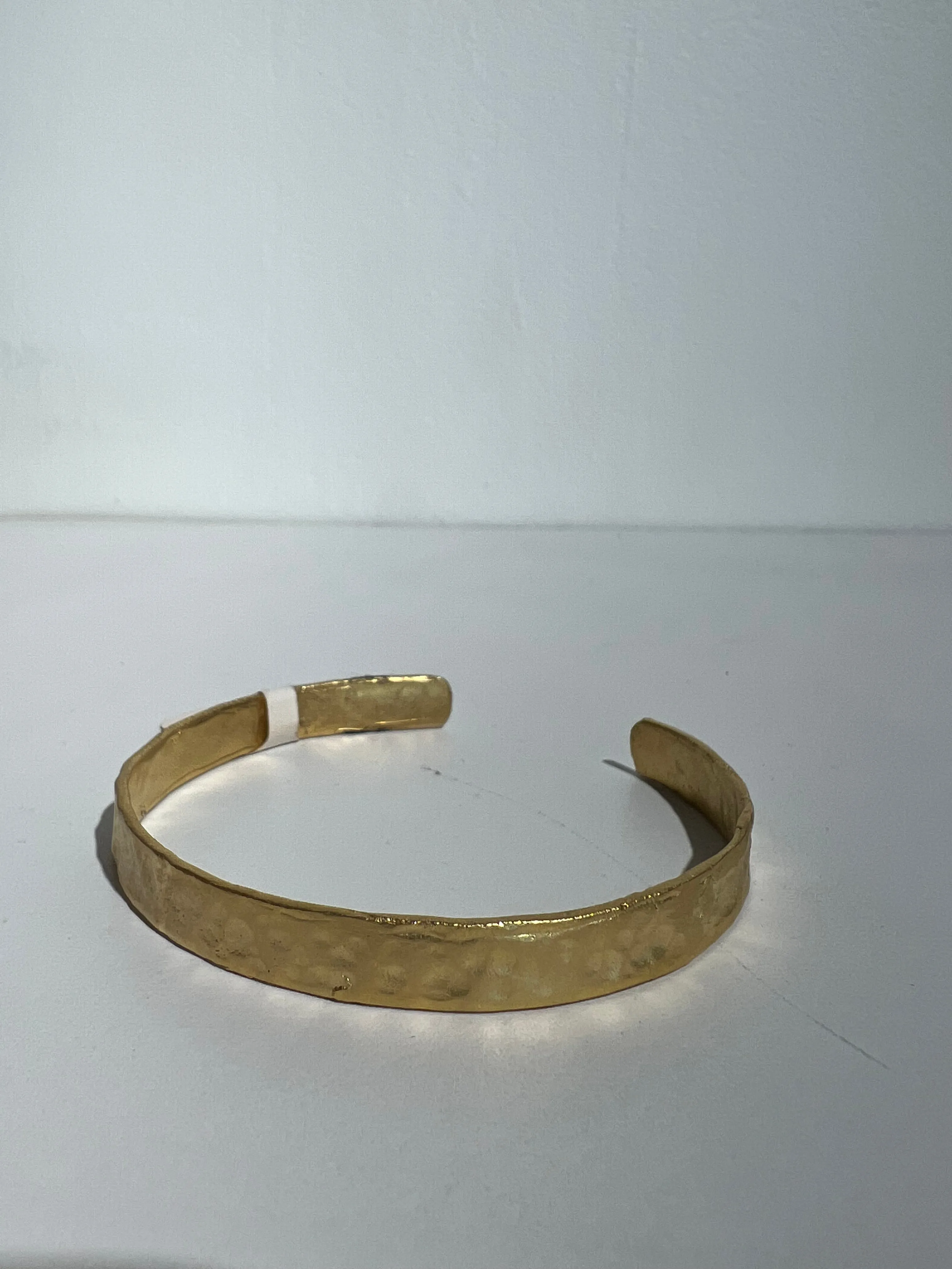 Hammered matte Gold Cuff