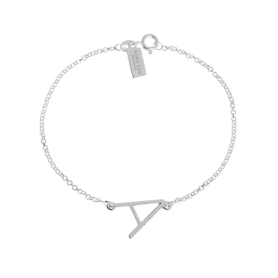 Initial Sideway Bracelet