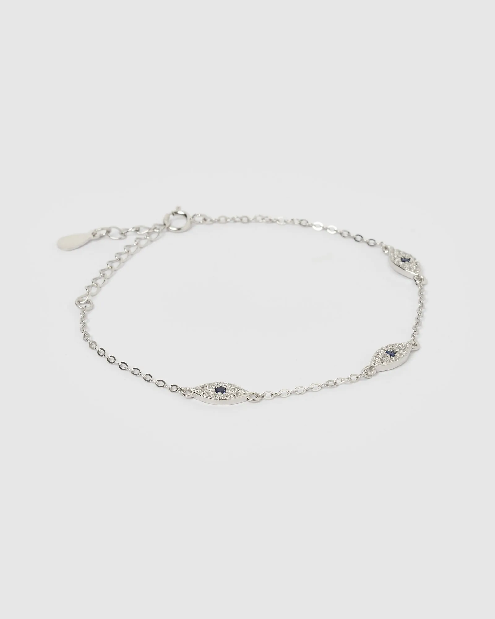 Izoa Jordana Eye Bracelet Silver