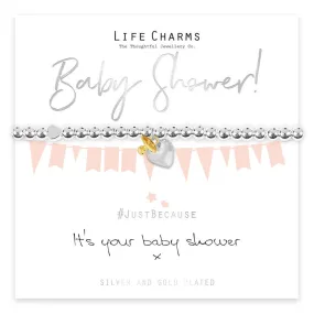 Jewellery Silver Plated 'It's Your Baby Shower' Bracelet