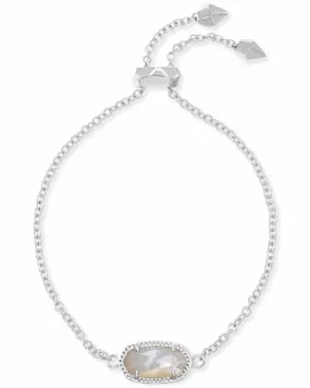 Kendra Scott Elaina Silver Chain Bracelet in Ivory Mother of Pearl