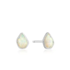 Kyoto Opal Silver Stud Earrings