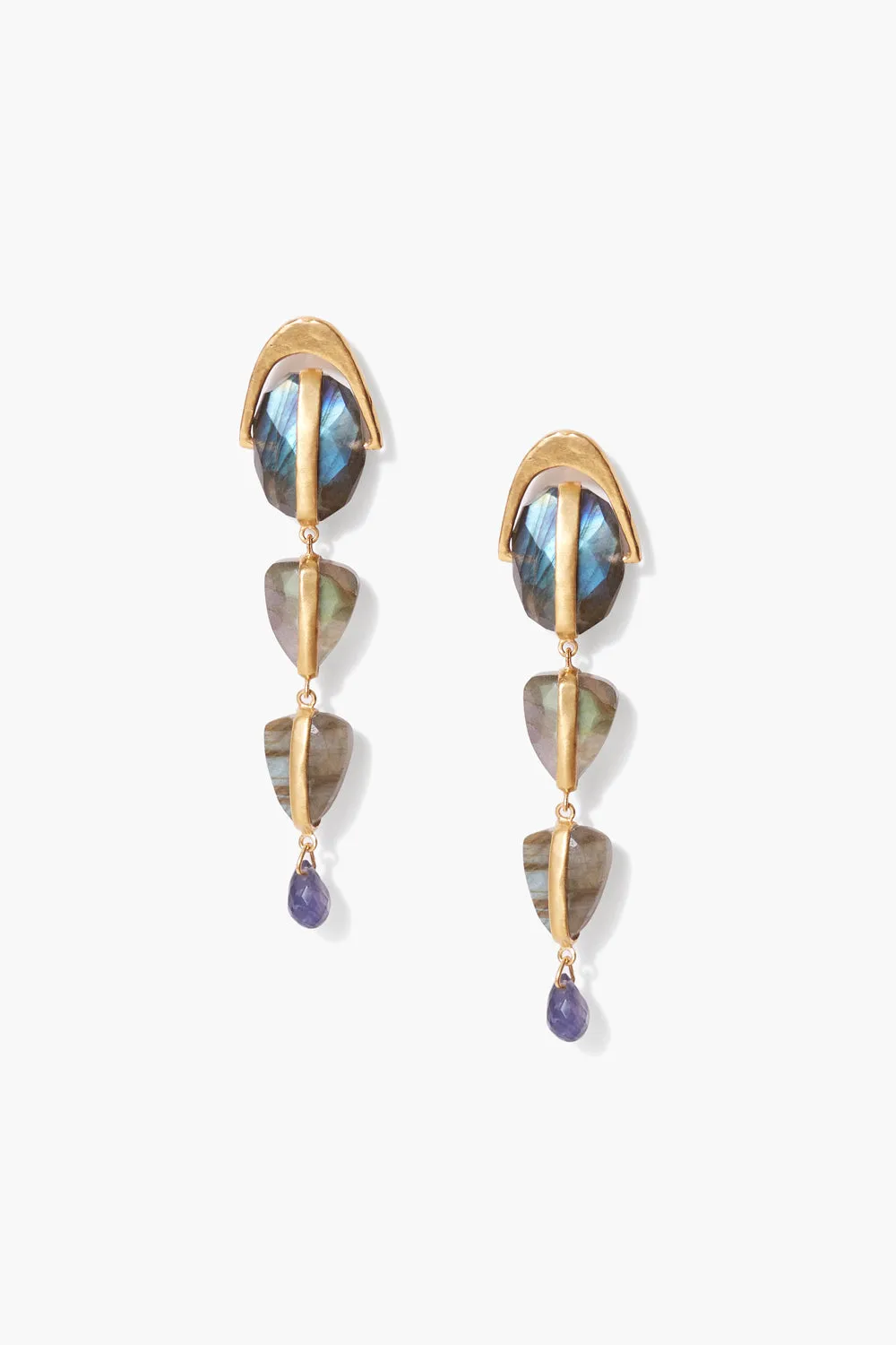 Labradorite Mix Rise Earrings