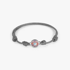 Macrame Milos Evil Eye Bracelet In Grey