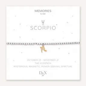 Memories: "SCORPIO" | The Scorpion Bracelet | White Gold & 18K Gold-Plated